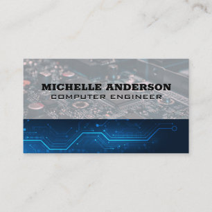 Computer Parts   Hardware Tech Background  Business Card