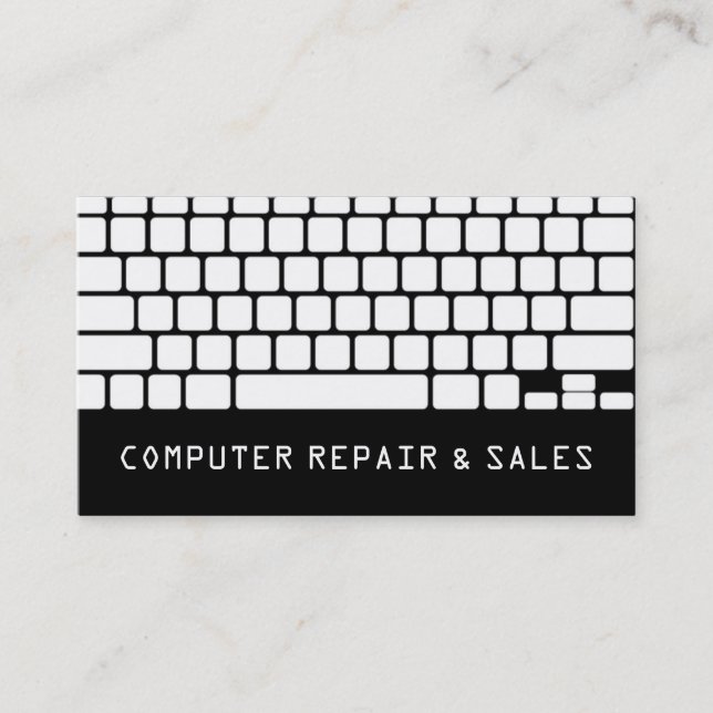 Computer PC Electronics Repair Business Card (Front)