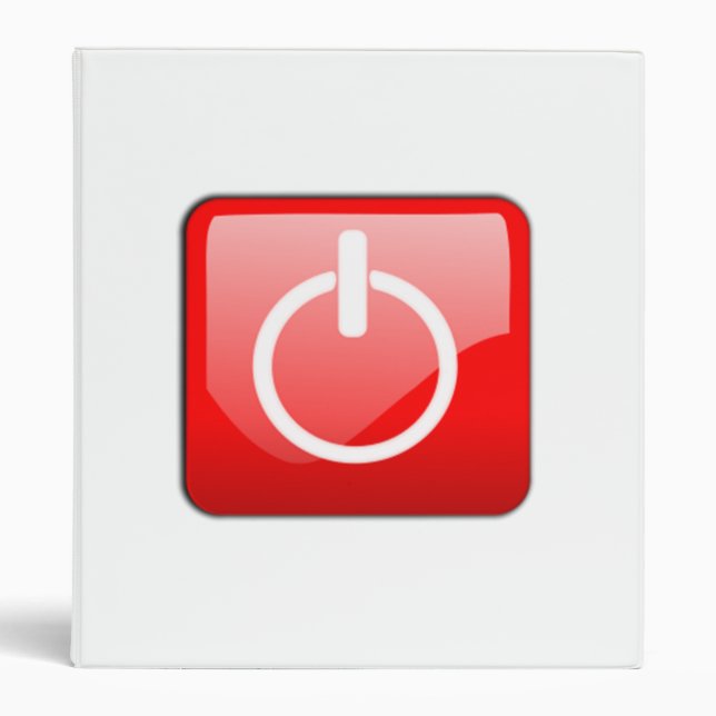 Computer Power Button Binder (Front)