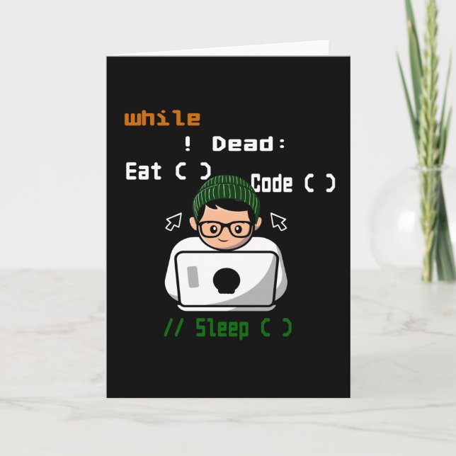 Computer Programmer and Developer Card (Front)