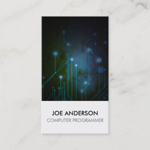 Computer Programmer Electronic Circuits  Business Card