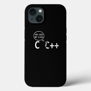 Computer Programmer Funny C Class Joke  iPhone 13 Case