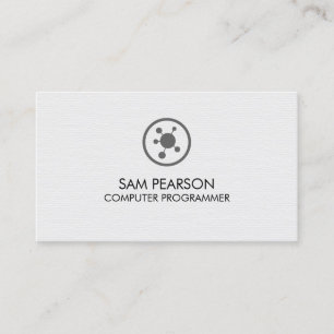 Computer Programmer Software Developer Business Card