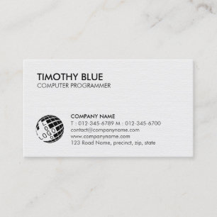 Computer Programmer Technology Business Card