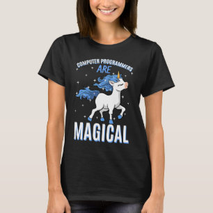 Computer Programmers Are Magical Unicorn Coder Pro T-Shirt