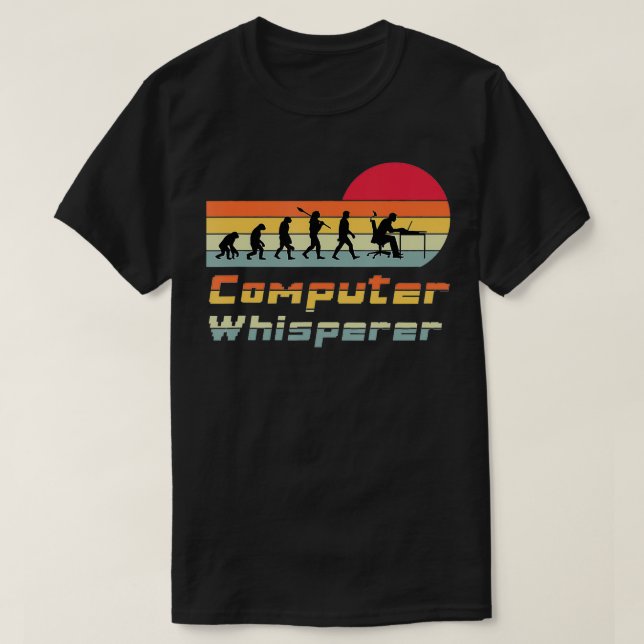 Computer Programming Evolution Mens Programmer Or  T-Shirt (Design Front)
