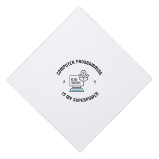 Computer programming is my superpower graduation cap topper