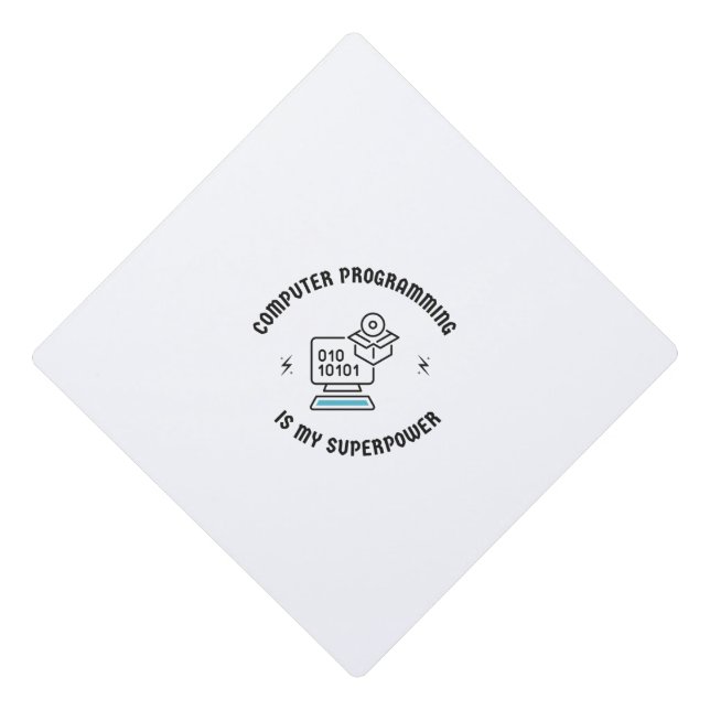 Computer programming is my superpower graduation cap topper (Front)
