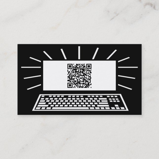 computer qr code business card (Front)