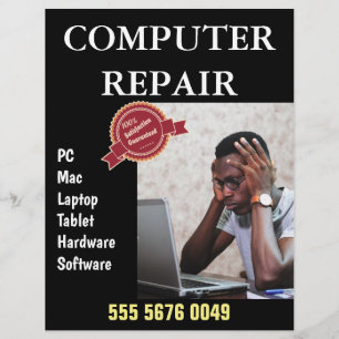 Computer Repair Business Advertising Flyer