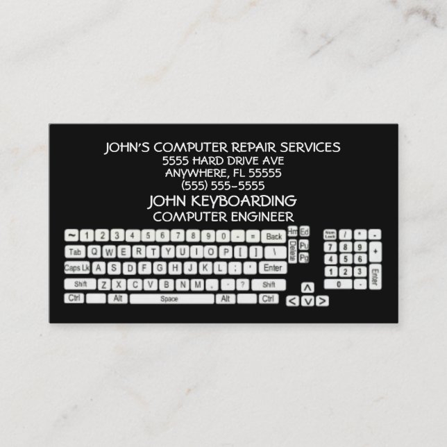 Computer Repair Business Card (Front)
