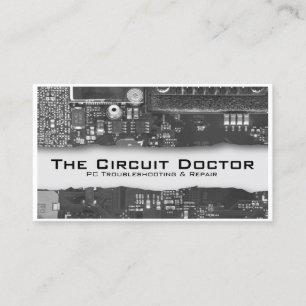 Computer Repair Electronic Circuits Business Card