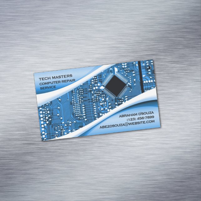 Computer Repair Magnetic Business Card (In Situ)