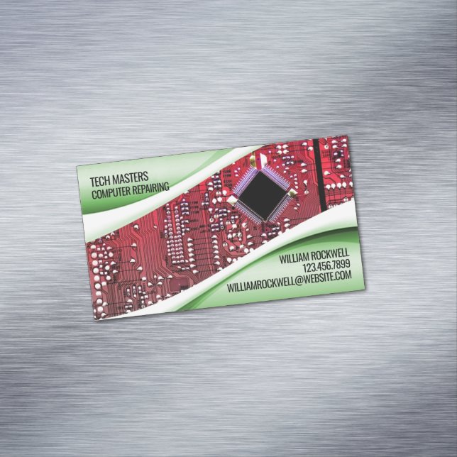 Computer Repair Magnetic Business Card (In Situ)