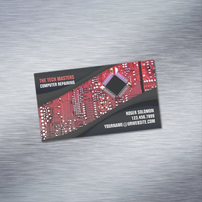 Computer Repair Magnetic Business Card (In Situ)