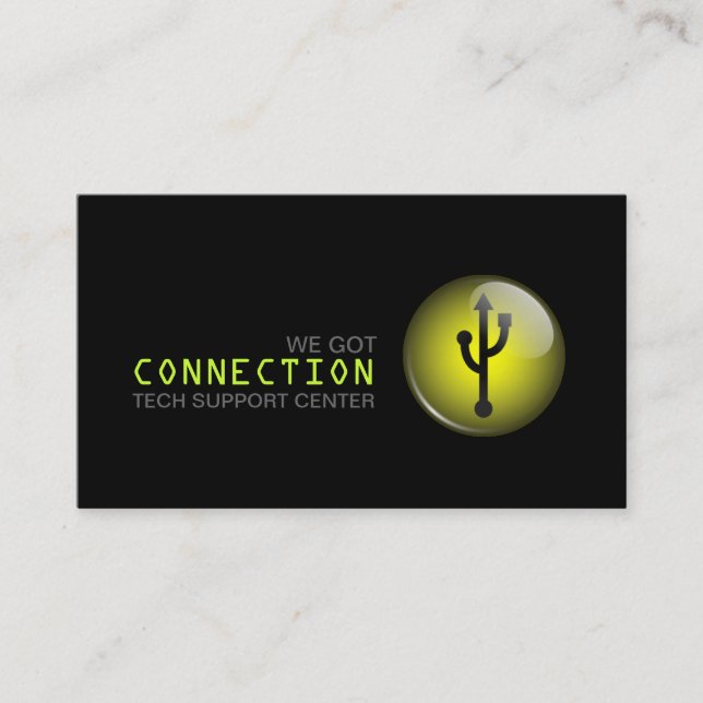 Computer Repair, Tech, Support Business Cards (Front)