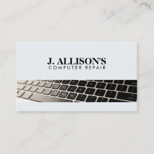 Computer Repair Technician Keyboard Business Card