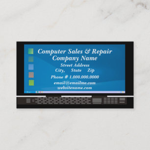 Computer Sales & Repair Business Card
