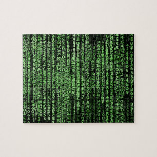 Computer Sci Fi Matrix Program Data Jigsaw Puzzle