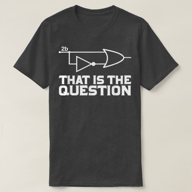 Computer Science Boolean Logic programmer  T-Shirt (Design Front)