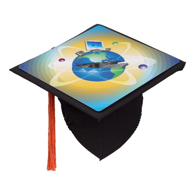 Computer Science Graduation Cap Topper (Angled)