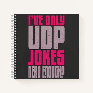 Computer Science Programmer udp Joke Notebook