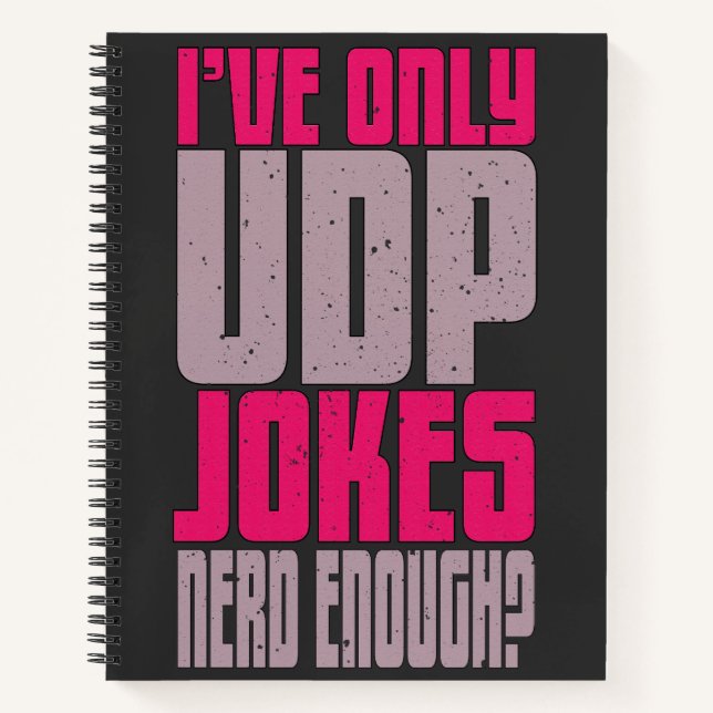 Computer Science Programmer udp Joke Notebook (Front)