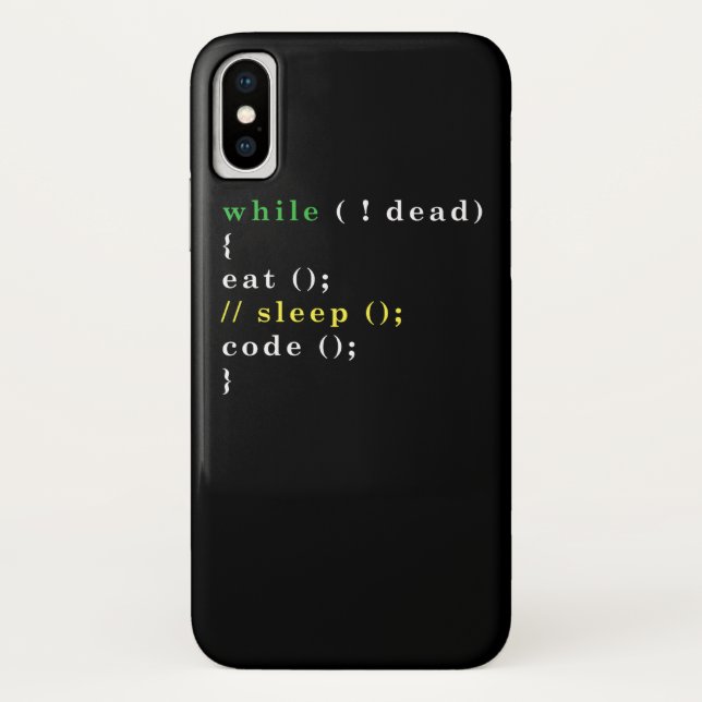 Computer Science Python Programmer Eat Code Sleep Case-Mate iPhone Case (Back)