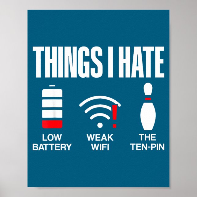 Computer Science Things I Hate Low Battery Weak Sc Poster (Front)