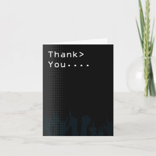 Computer screen party theme You Thank Thank You Card