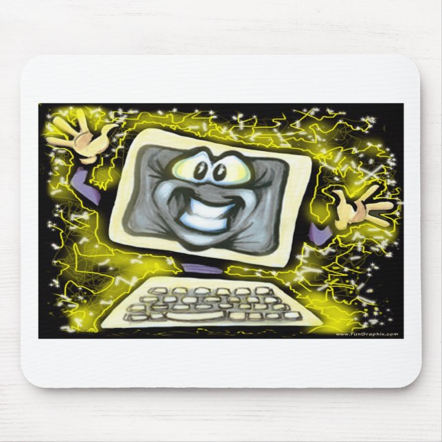 Computer Shock Mouse Pad (Front)