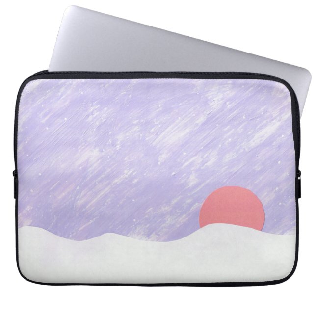 Computer Sleeve with Sunset Design (Front)