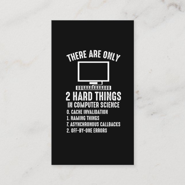 Computer Software Programmer Engineer Coder Business Card (Front)