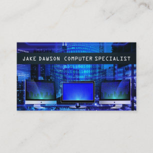 COMPUTER SPECIALIST, REPAIR BUSINESS CARD
