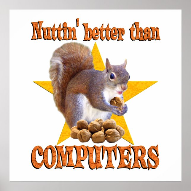 Computer Squirrel Poster (Front)