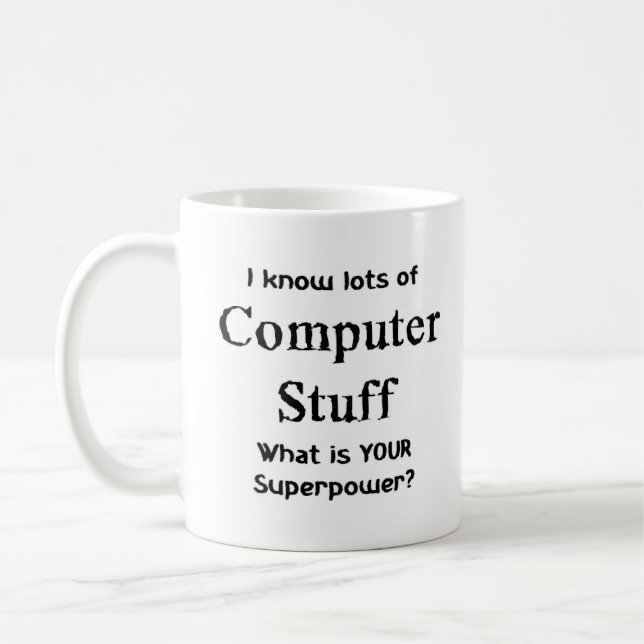 computer stuff coffee mug (Left)