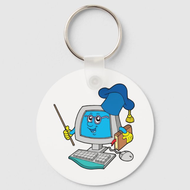 Computer teacher keychain (Front)
