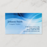 Computer Teacher - Modern Blue Creative Business Card<br><div class="desc">Computer Teacher - Modern Blue Creative - Unique Design for you. (1) Clicking 'Customize it' Button - All text style,  colours,  sizes can be modified to fit your needs. (2) If need any further customization,  please contact me.</div>