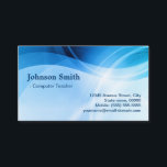 Computer Teacher - Modern Blue Creative Business Card<br><div class="desc">Make a lasting impression with this professionally crafted business card. Whether you’re networking,  meeting clients,  or growing your brand,  this design offers a stylish and memorable way to showcase your information.
Easily personalize the text,  fonts,  and layout using Zazzle’s editing tools to match your unique brand identity.</div>