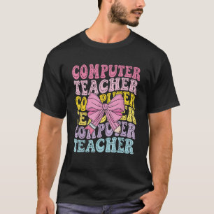 Computer Teacher Science IT Tech Technology Back T T-Shirt