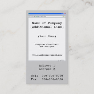 Computer Tech Business Card