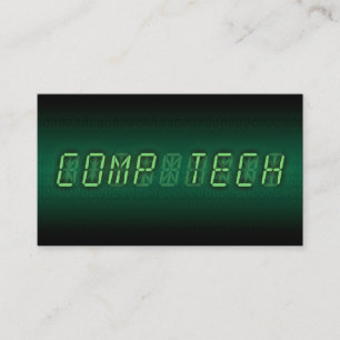 computer tech : digital readout business card