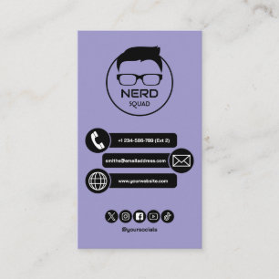 Computer Tech Guy Nerdy Business Card