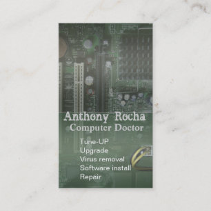 Computer Tech Repair Business Card