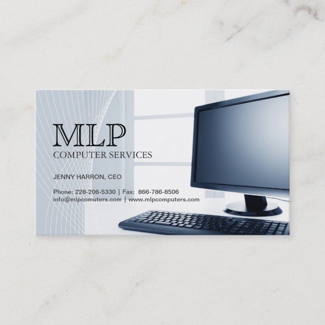 Computer Technician Business Card (Front)