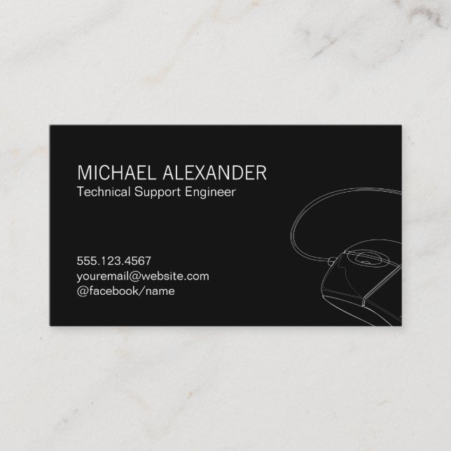 Computer Technician Business Card (Front)