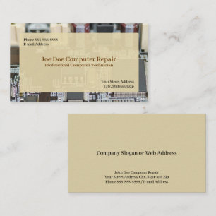 Computer Technician Programmer Business Card 