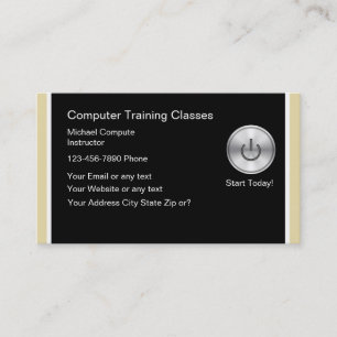 Computer Training Business Cards