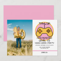 Computer Video Game Player Levelling Up Birthday