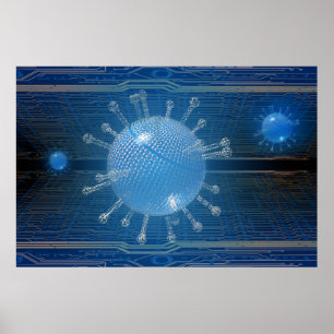 Computer virus poster